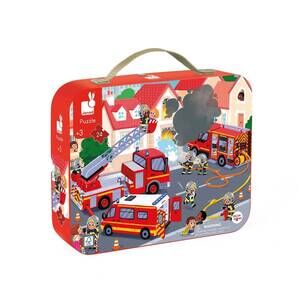 NEW JANOD fireman puzzle - 24 pieces in red